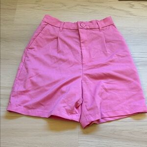H&M High Waist Pink Women's Shorts